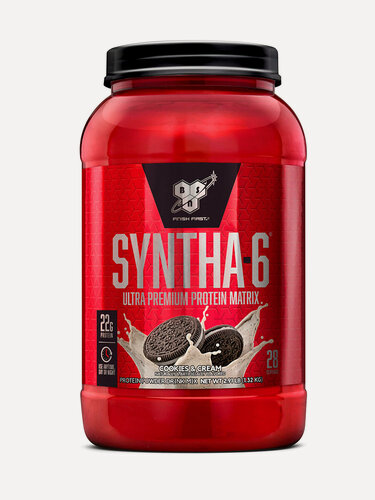 Изображение товара Многокомпонентный протеин БСН - Синта-6 (2,91 фунта) Печенье с Кремом / BSN Syntha-6 (2,91 lb) Cookies & Cream