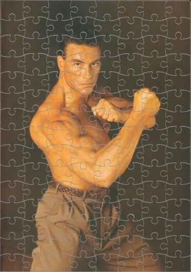 Пазл Jean-Claude Van Damme, Жан-Клод Ван Дамм №3, А4