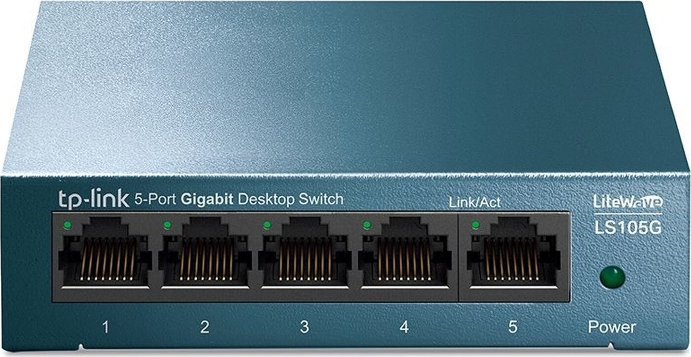 TP-Link LS105G 5-портовый 10/100/1000 Мбит/с настольный коммутатор SMB