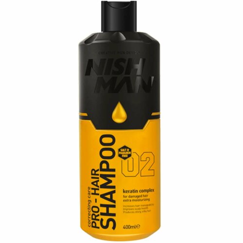 фото Шампунь для волос nishman professional hair shampoo 02 (salt&paraben free), 400 мл