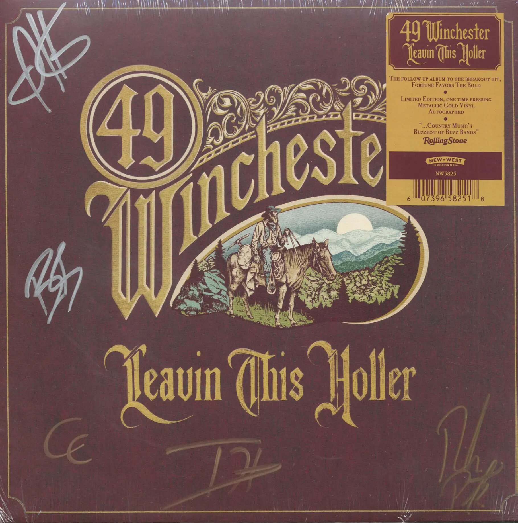 49 Winchester: Leavin' This Holler (Limited Autographed Edition) (Metallic Gold Vinyl) (LP)