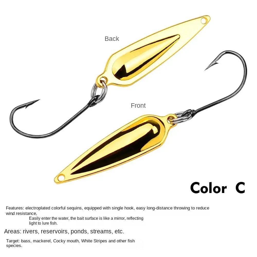 Металлическая приманка для лодки Hot 1.5г/2.5г 2.5g-Color C