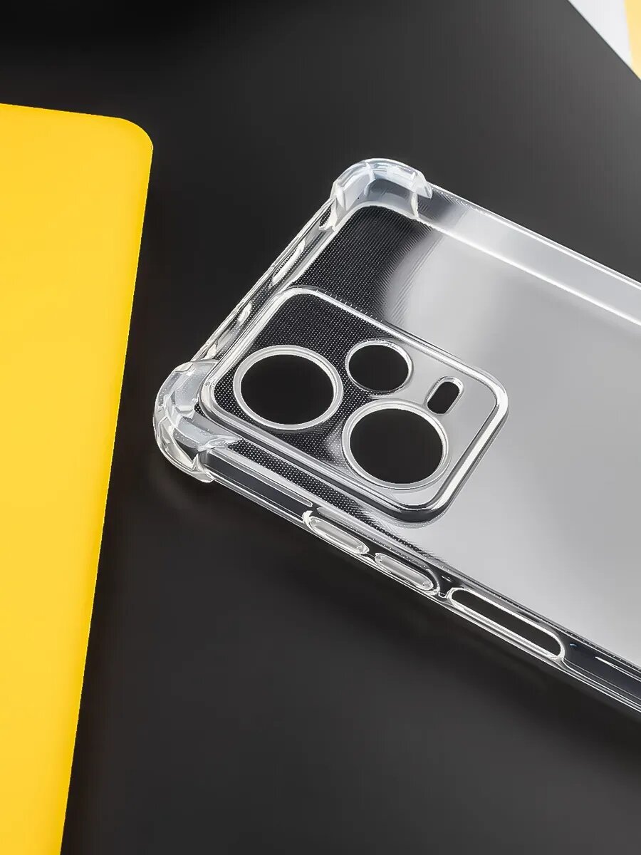 Чехол на Xiaomi Redmi Note 12 PRO 5G прозрачный силиконовый — фото 1