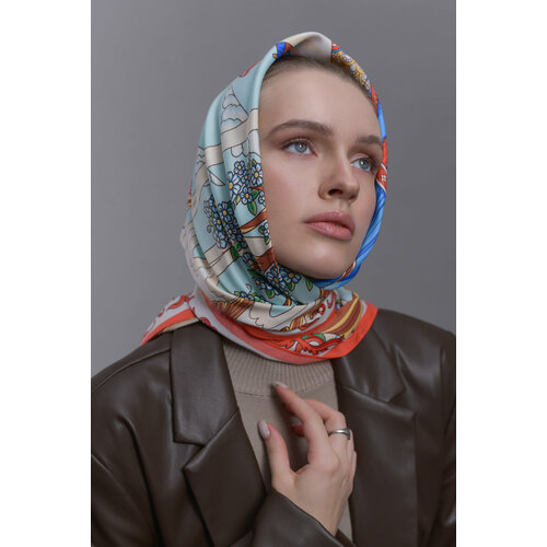 фото Платок русские в моде by nina ruchkina победа для девочек и женщин,90х90 см, красный