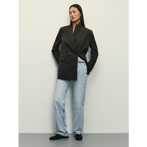 фото Джинсы zarina straight, размер 2xs (ru 40)/176, голубой