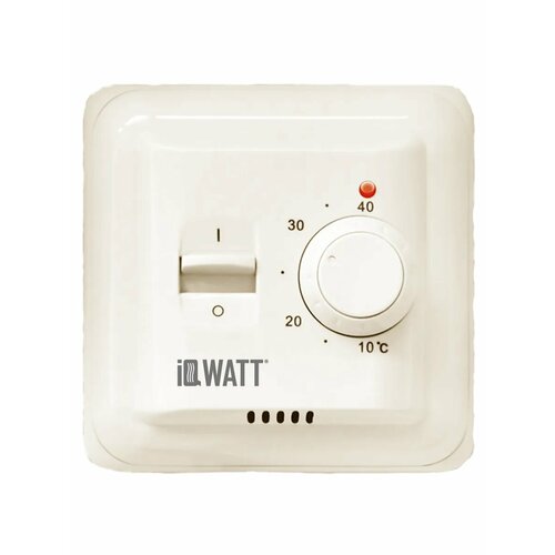 фото Терморегулятор с ручным управлением iq thermostat m (ivory) iqwatt
