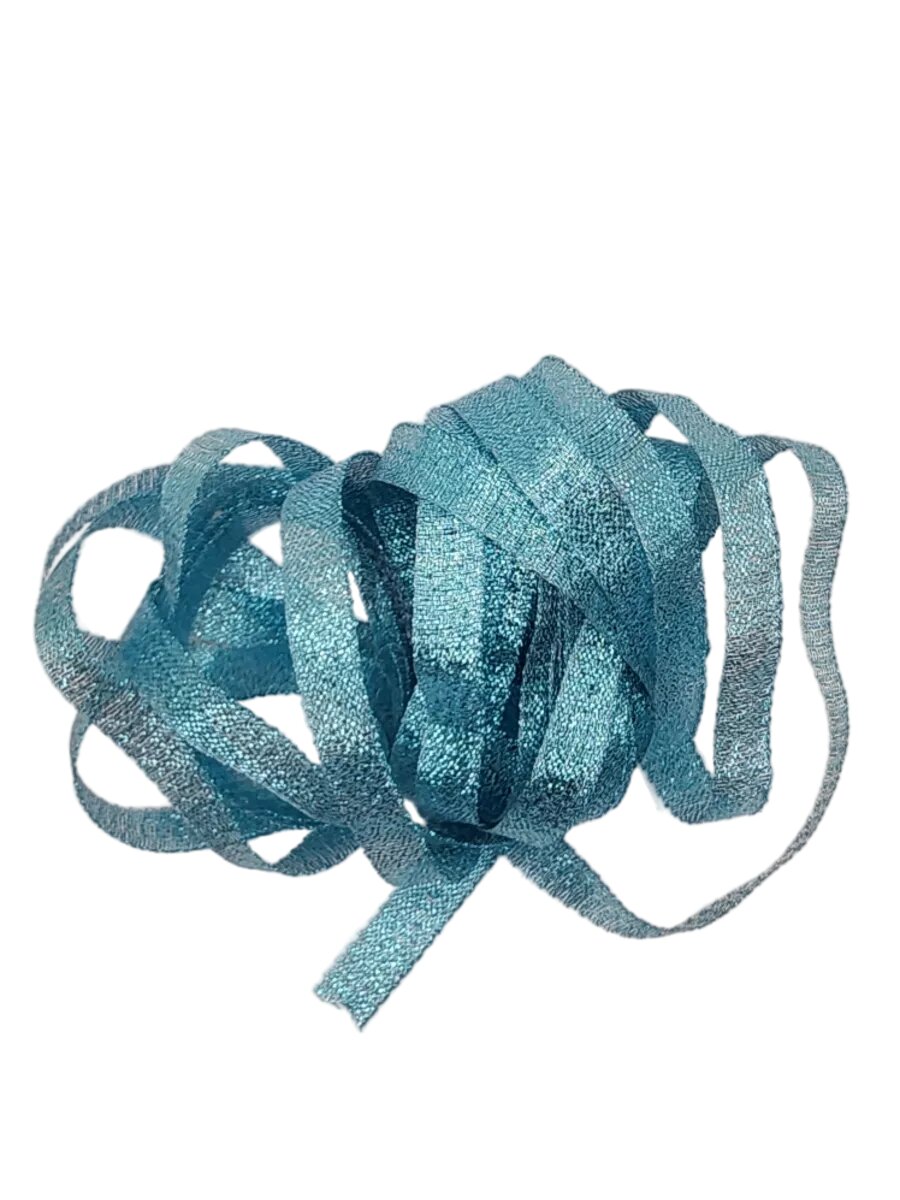 Парча голубая 10 мм