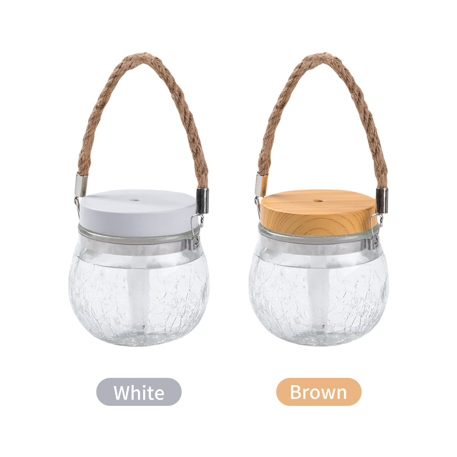 Стеклянный увлажнитель в стиле mason jar 400 мл, 7 цветов подсветки, с аромадиффузором