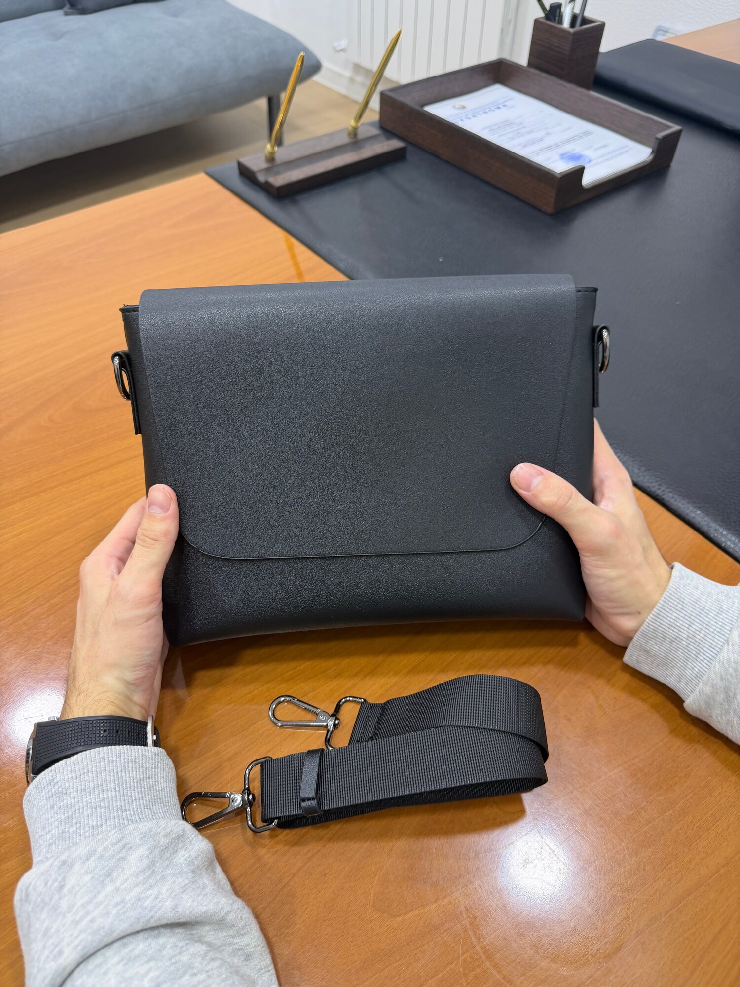 Сумка барсетка , черный — фото 1