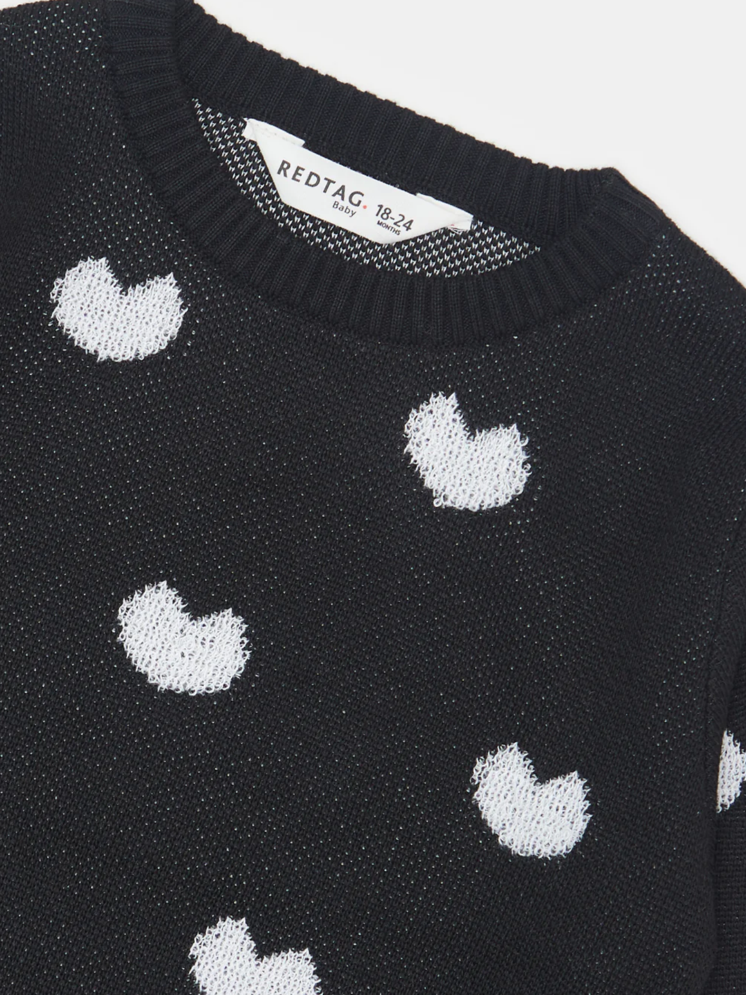 Пуловер REDTAG, размер 6-12 мес, black — фото 1