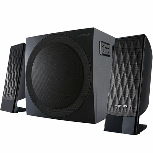 Колонки с сабвуфером Microlab M-300BT акустическая стерео система 2.1 .38Вт, Bluetooth , FM