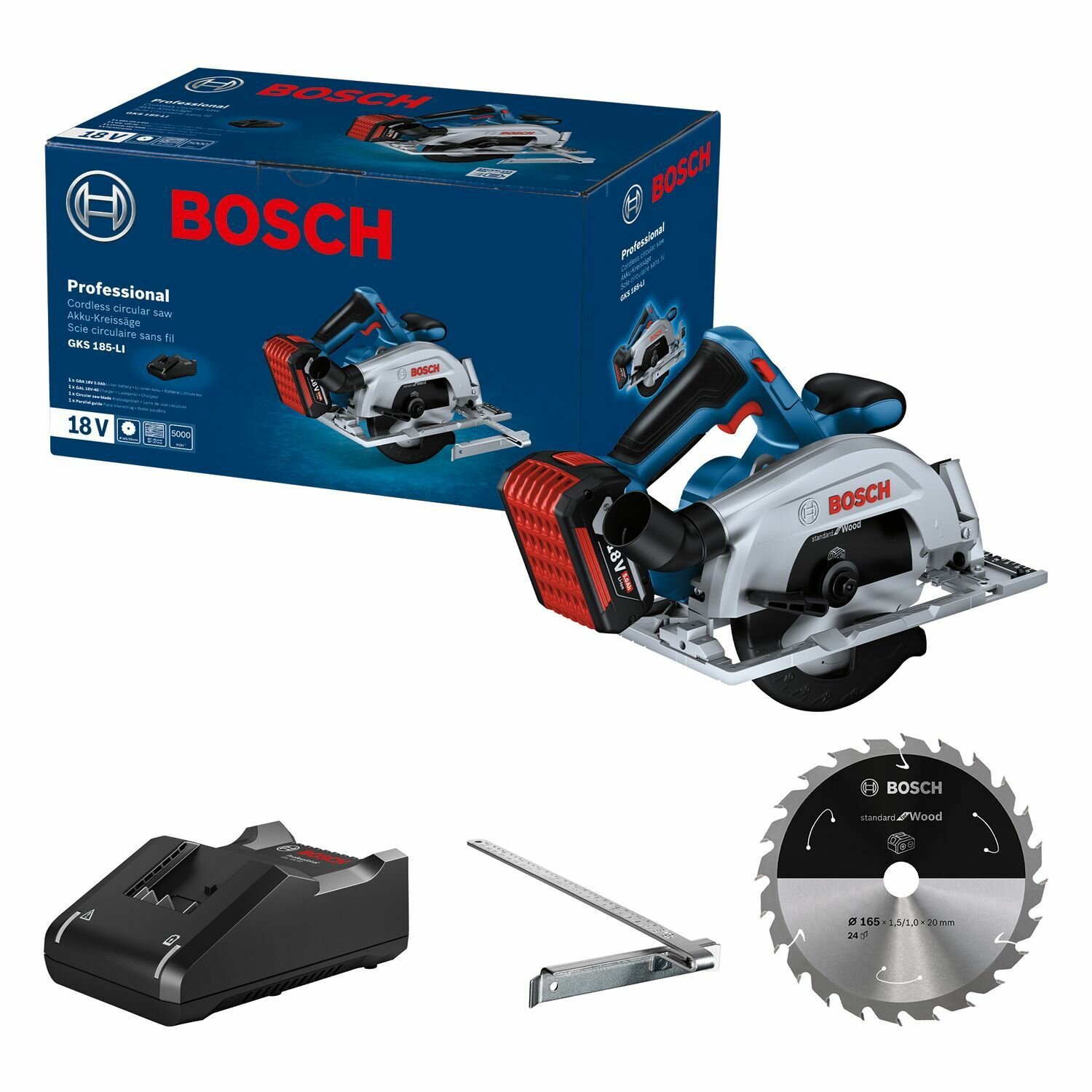 Циркулярная пила Bosch GKS 185-LI (06016C1223) - фото №20