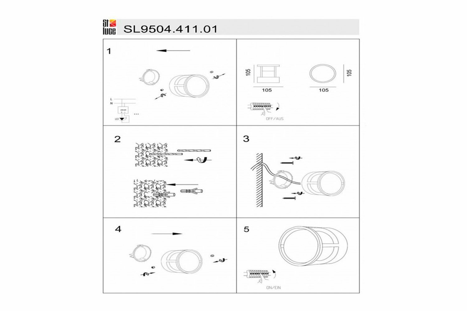 Уличный светильник ST Luce ALCENO SL9504.411.01 - фото №9