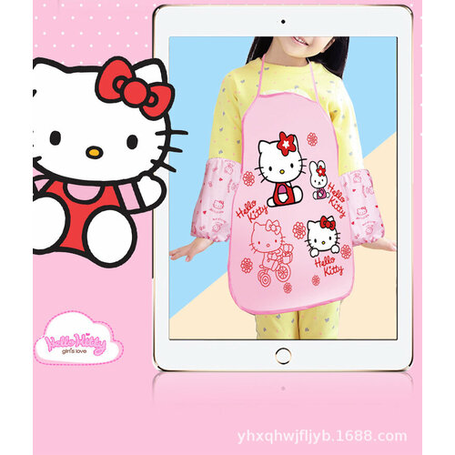 Фартук для труда + нарукавники Hello Kitty, 500 х 395/250 х 160 мм, (рост 116-134 см) фартук лимонный сад