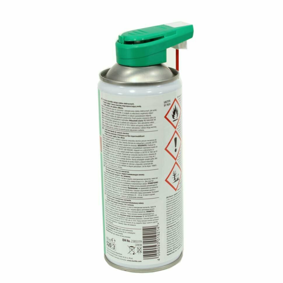 LOCTITE 2385319 Очиститель контактов (спрей) LOCTITE SF 7039 400ML - фото №6