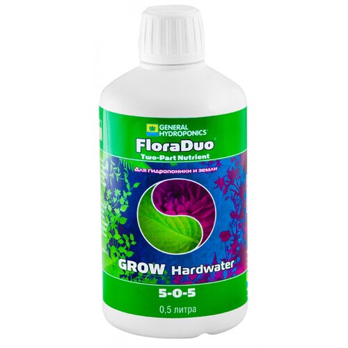 t a ghe duoset hw набор удобрений для жесткой воды 1литр GHE FloraDuo Grow HW GHE 0,5 л (для жесткой воды)