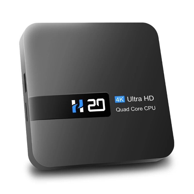 Смарт ТВ приставка H20 1/8GB Rockchip RK3228A Android 100 Wi-Fi 24GHz Smart TV Box 4K UHD Андроид ТВ бокс Медиаплеер