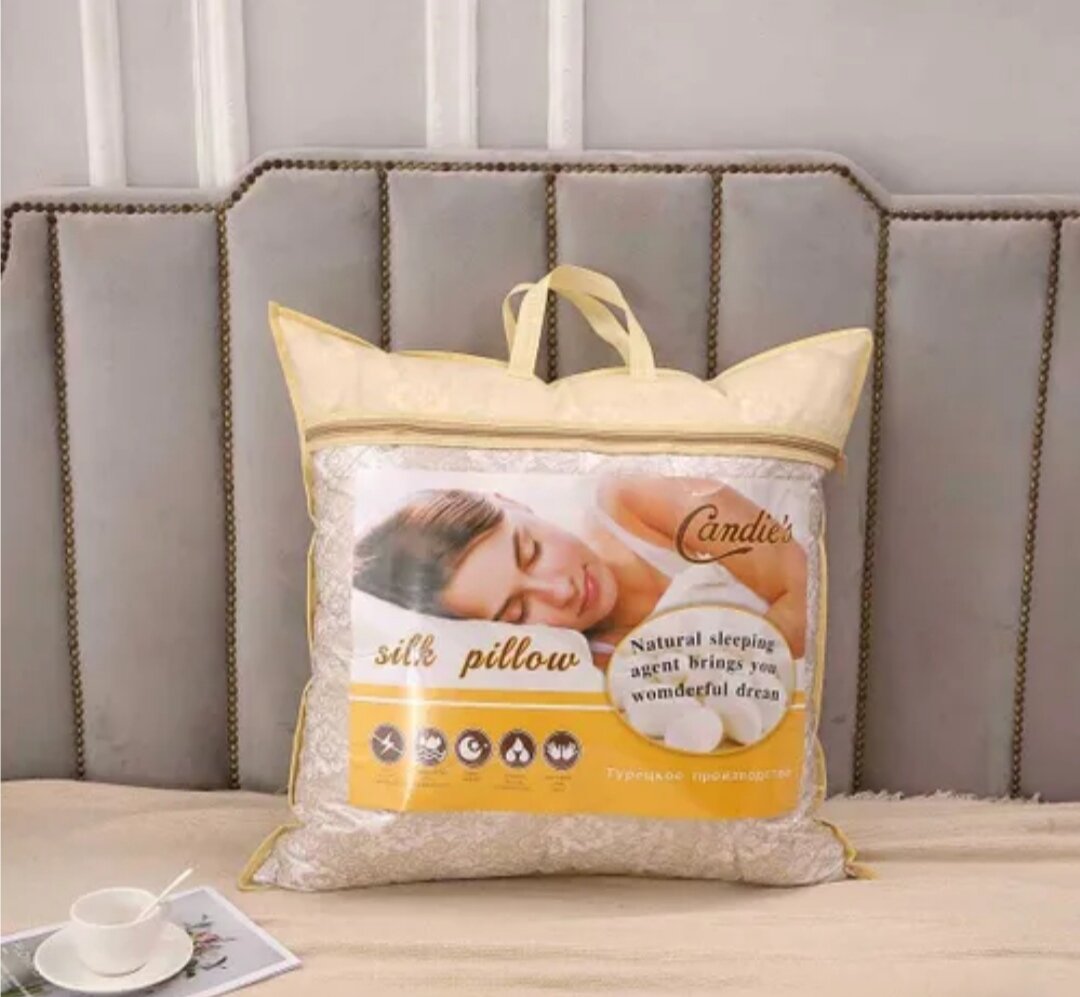 фото Подушка Шёлковая 70×70 , Шёлковое волокно