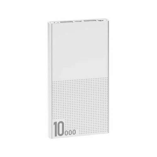 Внешний аккумулятор VZ-PBK-001 10000 мАч 2 USB индикатор фонарик белый 237700₽