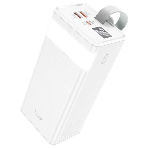 Портативный аккумулятор Hoco J86 Powermaster 40000 mAh, белый , упаковка: коробка портативный аккумулятор borofone bt01 40000 mah черный упаковка коробка