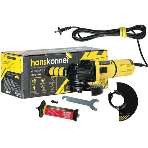 Болгарка УШМ Hanskonner HAG11125 1100 Вт 11000 обмин 125 мм 10140₽