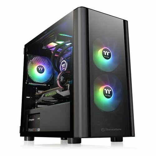 Корпус mATX Thermaltake V150 TG, Mini-Tower, без БП, черный [ca-1r1-00s1wn-00]