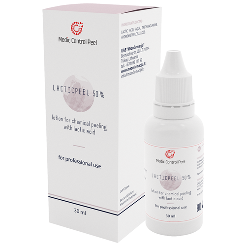 MedicControlPeel пилинг химический Lacticpeel 50% с молочной кислотой, 30 мл medic control peel лосьон гель lacticpeel 50 % 30 мл