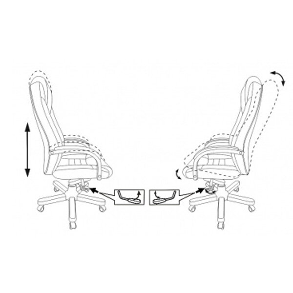 Кресло руководителя БЮРОКРАТ T-9923WALNUT, на колесиках, кожа [t-9923walnut/ivory] - фото №14