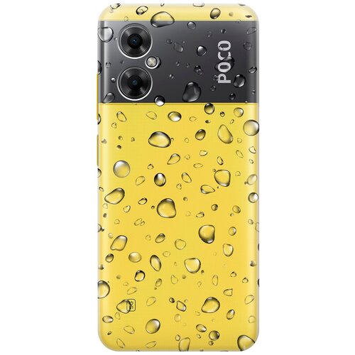 Силиконовый чехол с принтом Rain для Xiaomi Poco M4 5G Global / Сяоми Поко М4 5Г силиконовый чехол с принтом lovely fingerprints для xiaomi poco m4 5g global сяоми поко м4 5г