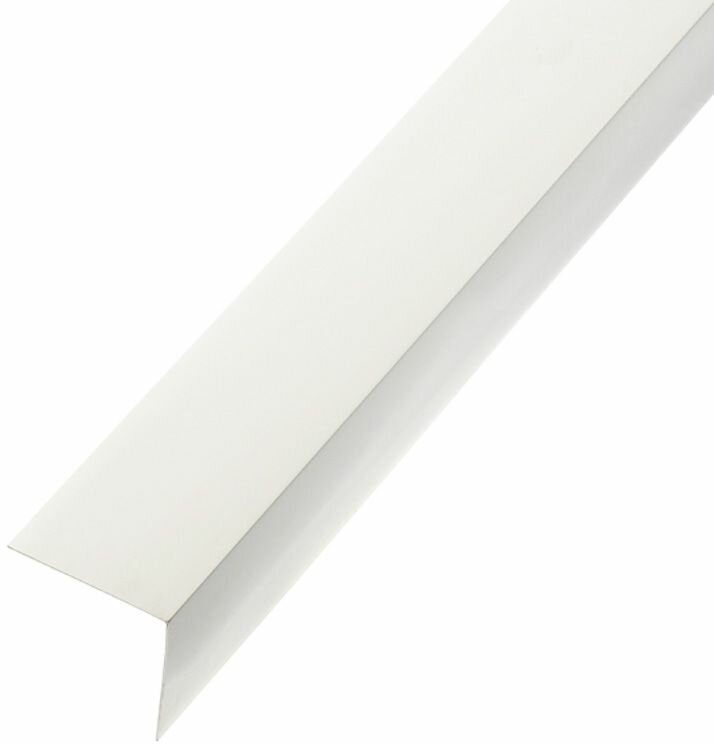 Угол отделочный из ПВХ 15х15мм белый (3м) / Уголок отделочный пластиковый 15х15мм белый (3м)