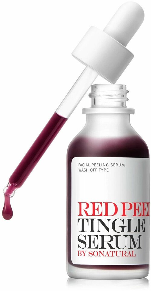 So natural Пилинг сыворотка на основе AHA и BHA кислот So natural Red Peel Tingle Serum 35мл