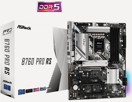 Изображение товара Материнская плата Asrock B760 PRO RS (LGA1700, ATX)