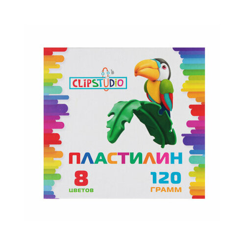 Пластилин 8 цветов 120 грамм