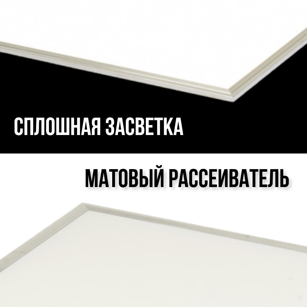 Светодиодная панель СириусА армстронг 6500К сплошная засветка - фотография № 3