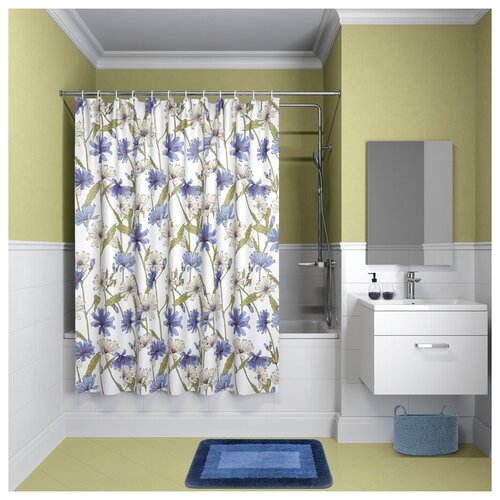 фото Штора для ванной комнаты, 180*180см, полиэстер, p05p118i11, iddis