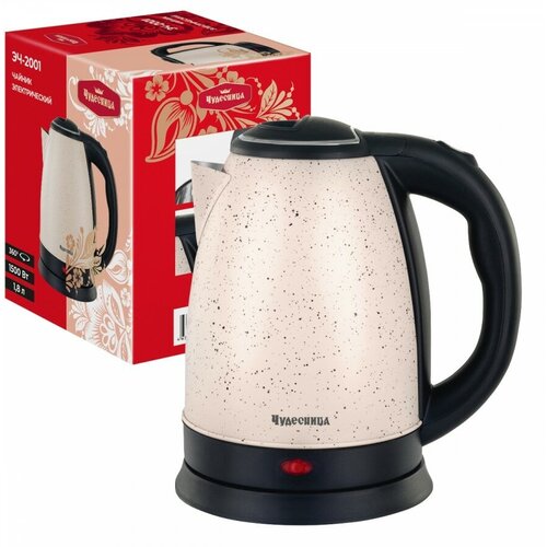 Чайник электр Чудесница ЭЧ-2001 диск 18л 15кВт нерж сталь белый с точками арт 838618 226400₽
