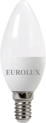 Лампа светодиодная Eurolux LL-E-C37-7W-230-2,7K-E14, свеча, 7Вт, тепл., Е14