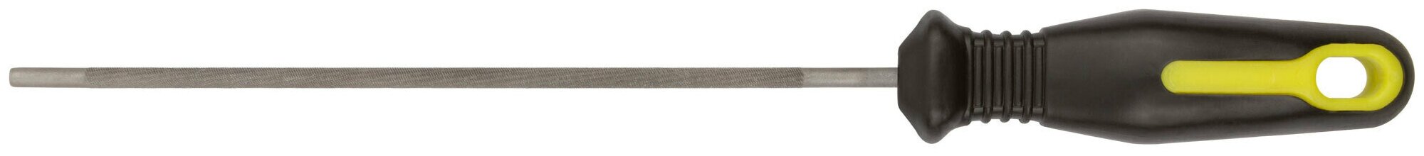 Напильник для заточки цепей бензопил круглый, с прорезиненной ручкой 200 х 4,8 мм 42813