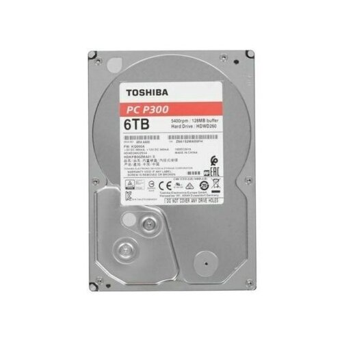 Toshiba Жесткий диск Toshiba P300 6Tb HDWD260EZSTA жесткий диск toshiba p300 2tb hdwd220uzsva отличное состояние