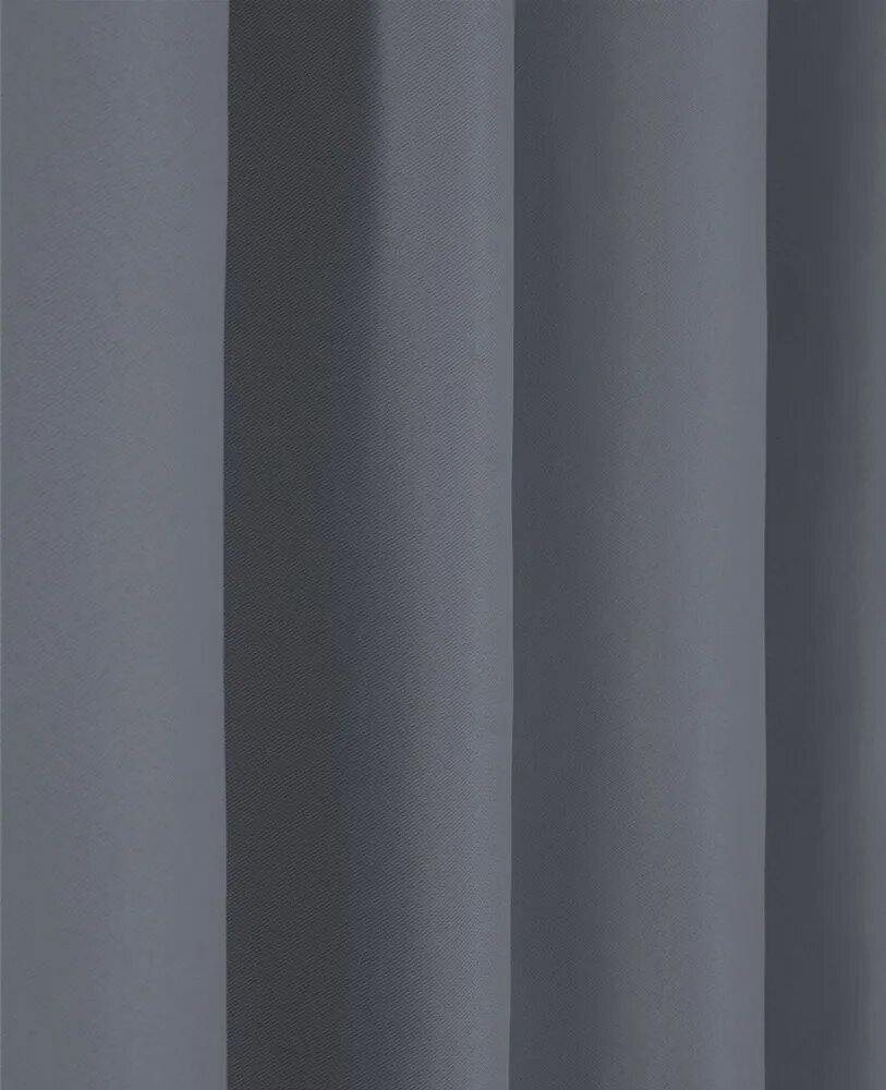 Комплект штор блэкаут (200х270х2шт) темно-серый - фотография № 3