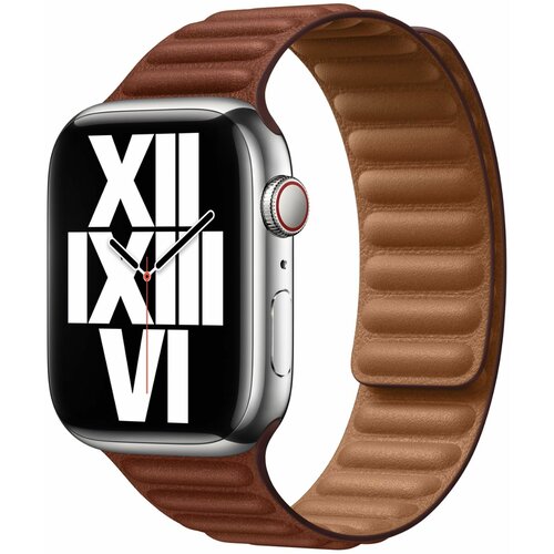 Ремешок Apple Leather Link Umber M/L для Apple Watch 42-44-45-49mm MP863ZM/A