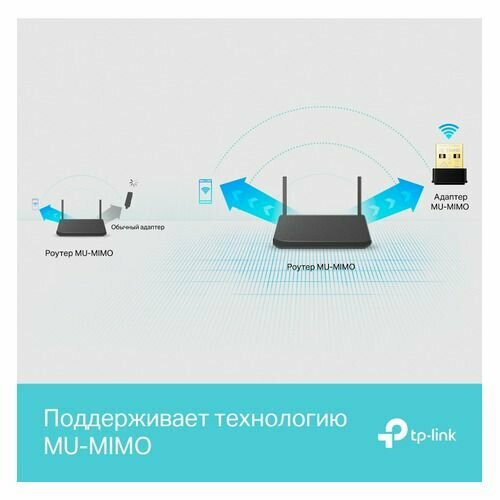 Сетевой адаптер Wi-Fi TP-LINK ARCHER T3U NANO USB 2.0