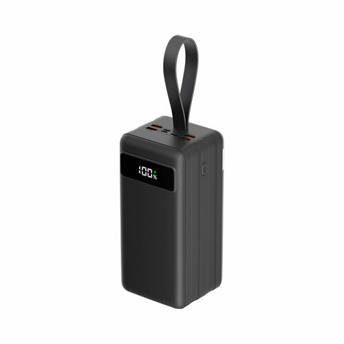 Внешний аккумулятор NRG Turbo V2 80000 mAh, 22.5 Вт (QC, PD, AFC, FCP, SCP, MTK PE), чёрный с дисплеем, Deppa, крафт, черный, Deppa 33643-OZ внешний аккумулятор deppa nrg power compact 20000mah серый