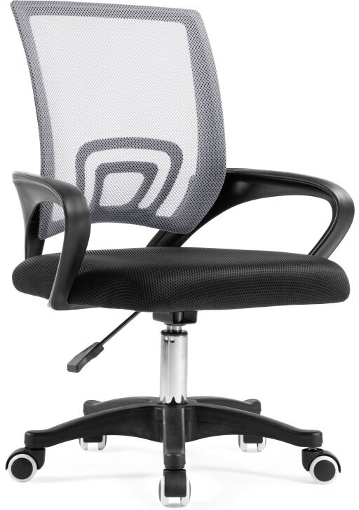 Кресло компьютерное Turin, Цвет обивки: серый, черный, Цвет корпуса: черный