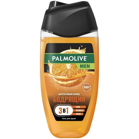 Гель для душа Palmolive Men 3в1 Цитрусовый заряд, бодрящий, 250 мл