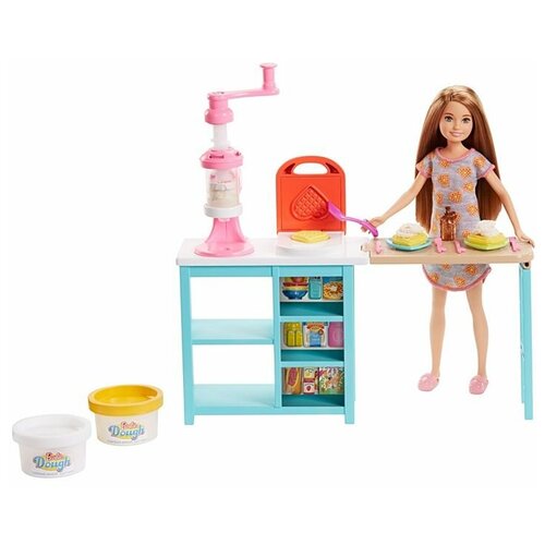 Кукла Barbie Завтрак со Стейси, FRH74 кукла barbie сёстры и щенки 23 см fhp61 стейси