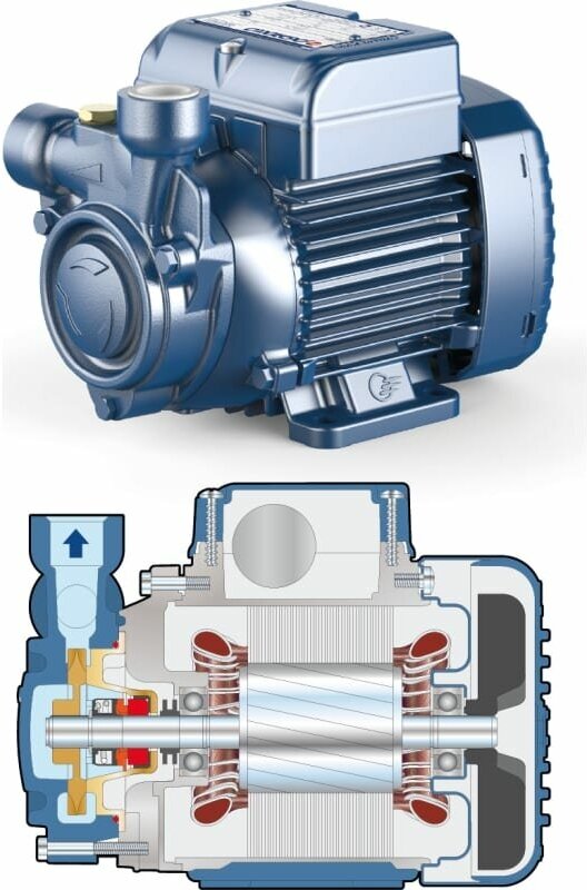 Поверхностный насос Pedrollo PQm 65 (500 Вт) - фотография № 4