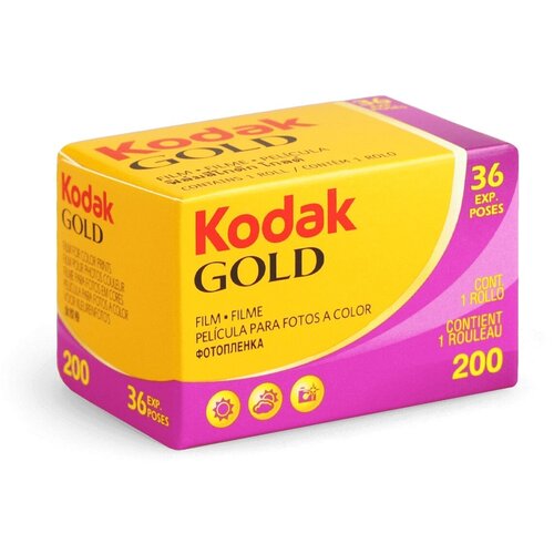 Фотопленка Kodak gold цветная 35мм 36 кадров фотопленка цветная kodak vision3 200t hitchcock кино фотопленка 35мм 36 кадров