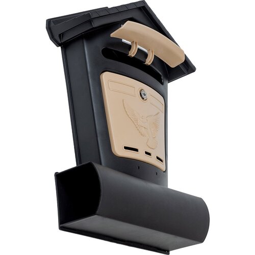 Ящик почтовый Элит замок металл черныйбежевый 1790₽