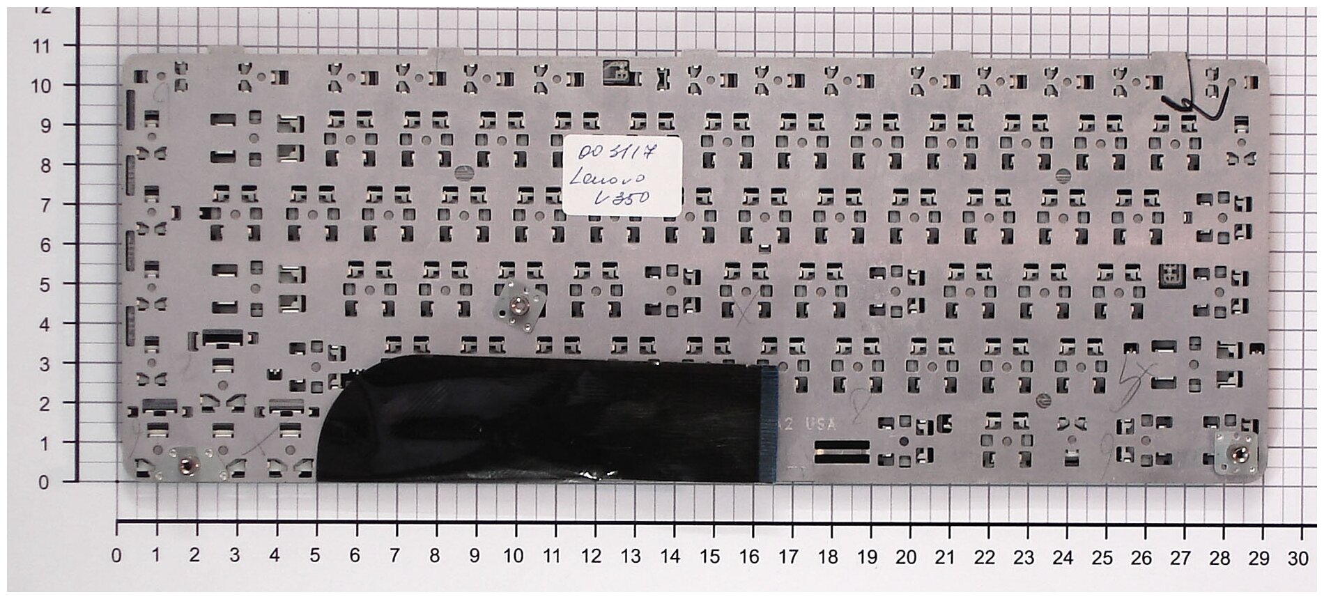 Клавиатура для ноутбука Lenovo IdeaPad U350W черная